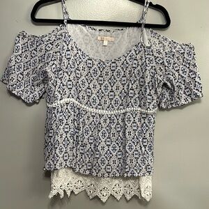 Cold shoulder blouse